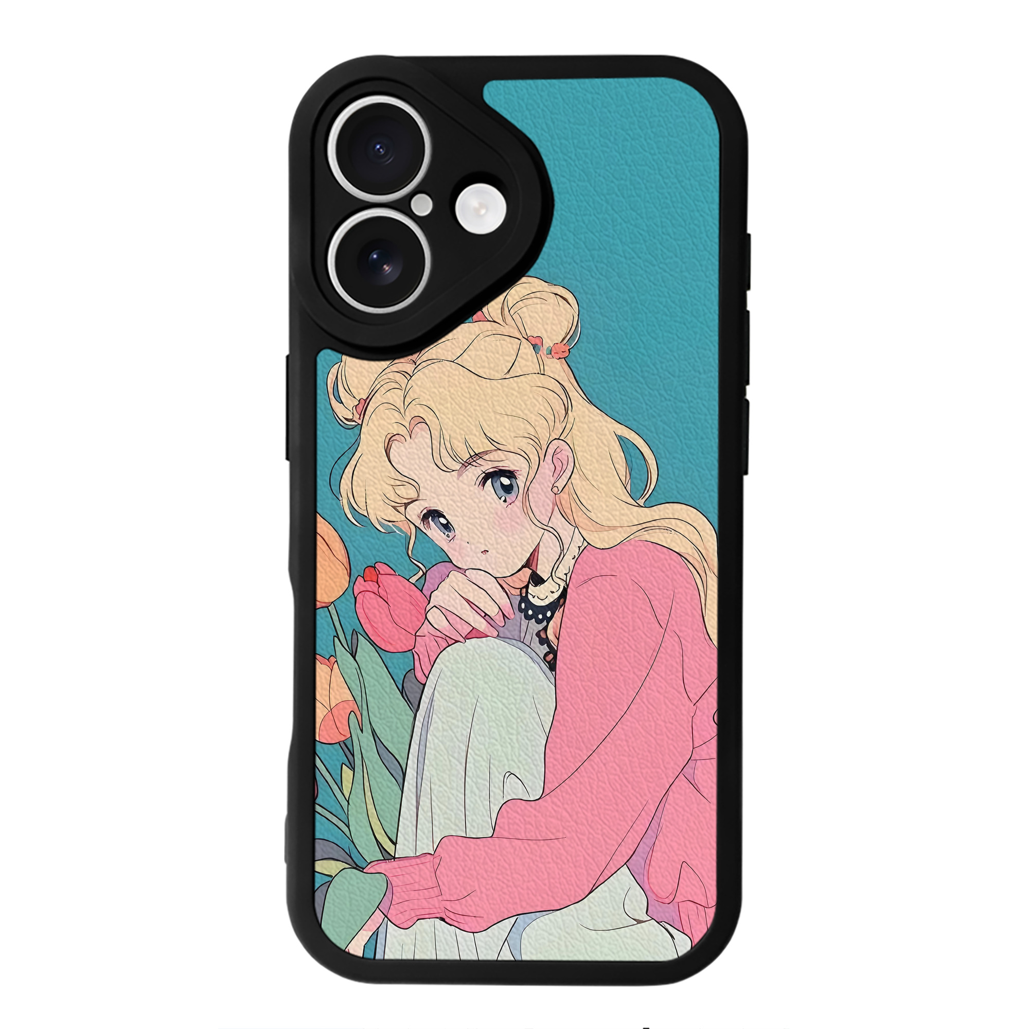 （画像用） 美少女戦士セーラームーン Sailor Moon 【iPhone 16シリーズ対応】シリコンスマホケース（レザー調） 材質：シリコン